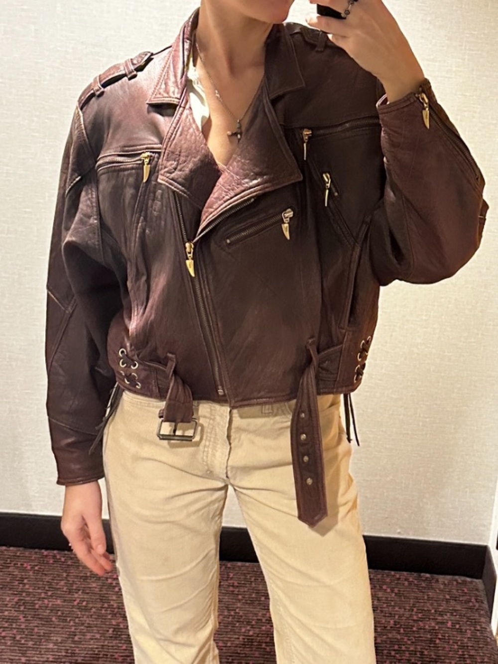 Vintage Genuine Sheep/Lamb Leather Jacket